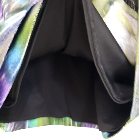 Maggy L Faux Purple/Green Wrap Dress - Picture 13 of 15